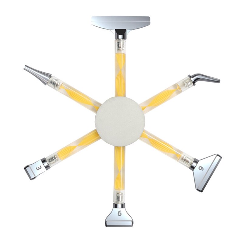 Multi-Placer Diamond Art Painting Pen Point Drill Pen Nail Point Pen for DIY Nail Crafts Sewing Handicrafts: Metal-Y