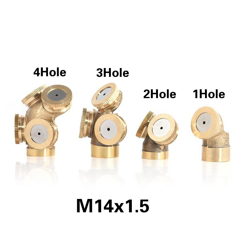 1 2 3 4 hål mässing spray dimma munstycke hane 1/2 3/4 trädgårds dimma munstycke bevattningsarmatur hem vattning trädgårdsredskap