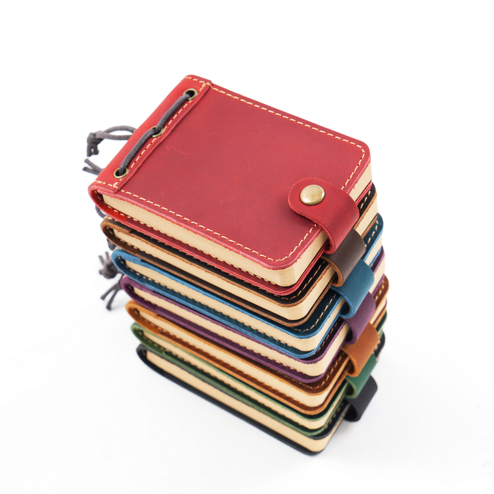 Vintage handgemaakte mini notebook planner echt leer retro schattig dagboek dagboek draagbare notitieblok schetsboek organisator briefpapier