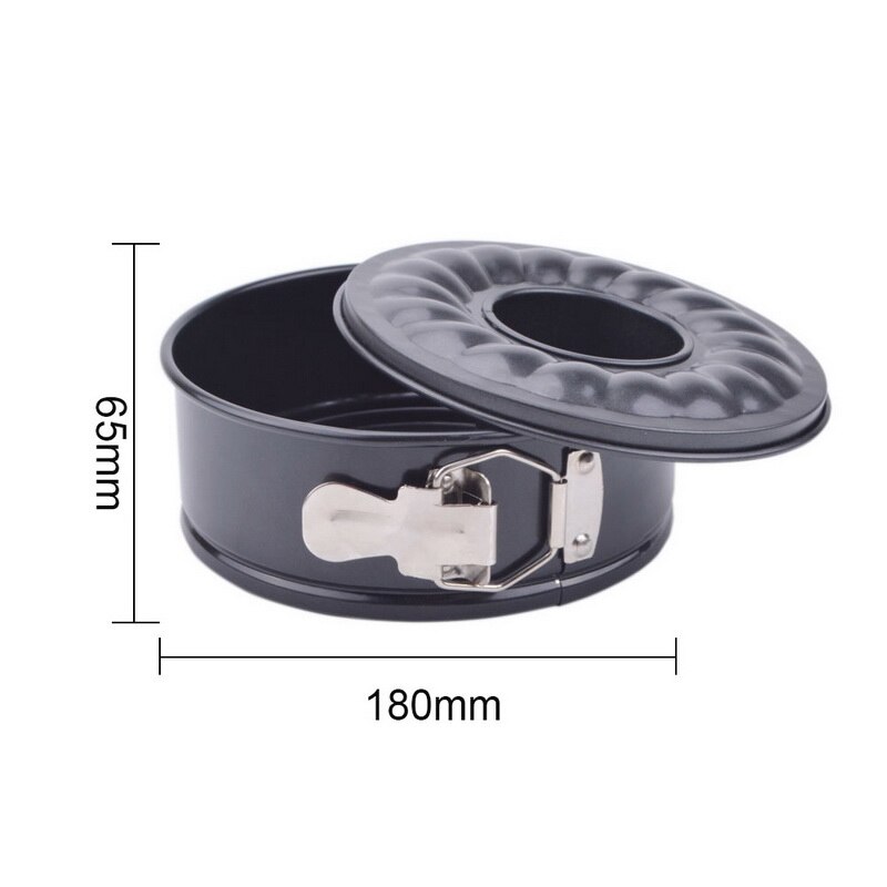 3PC Backformen Backen Pfannen Küche Kuchen Schimmel Kleine Runde Backform Schwere Kohlenstoff Nicht-Stock Slipknot Abnehmbare Basis tablett