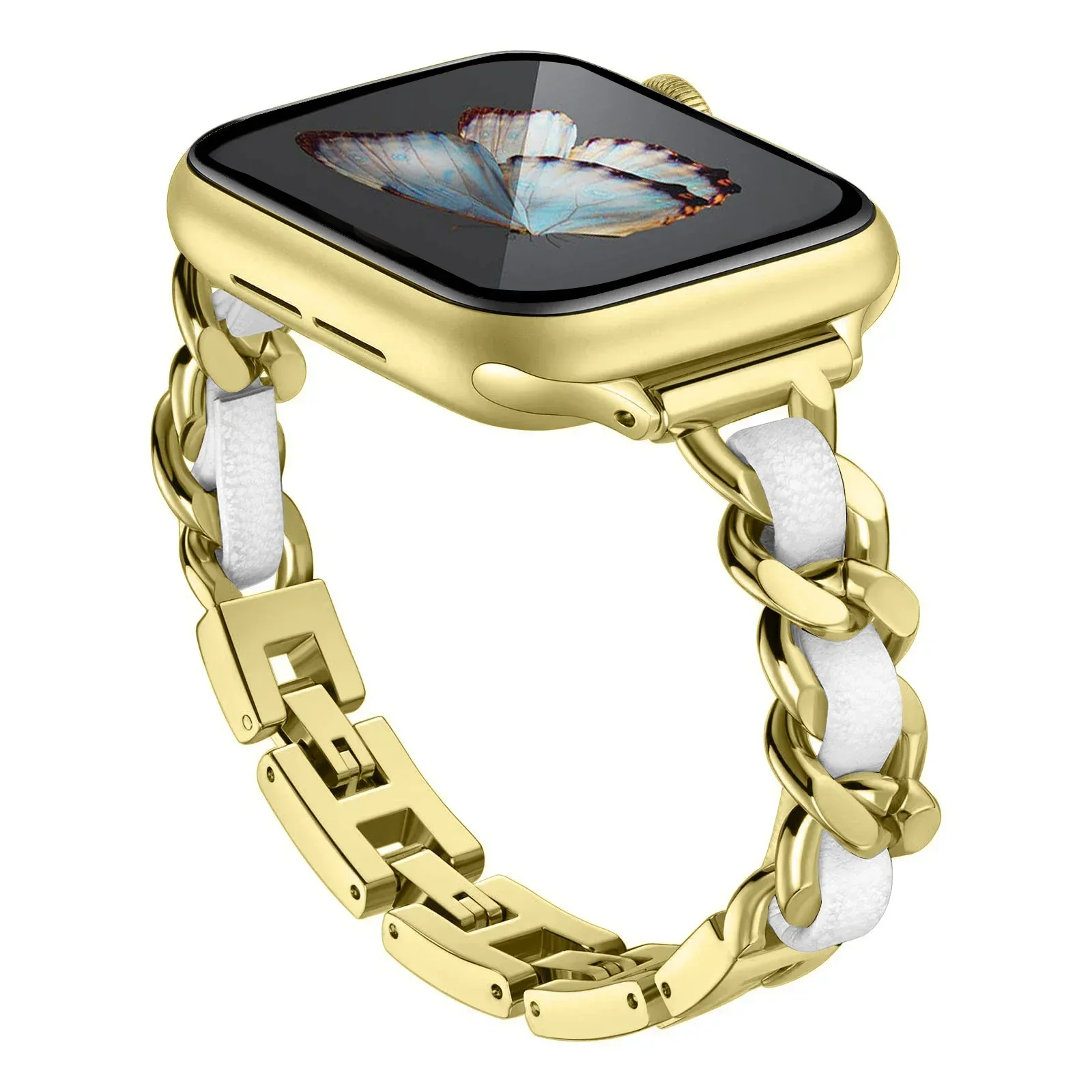Stainless Steel Strap for Apple Watch Band 49mm 38mm 42mm 40mm 44mm Metal Bracelet iWatch Series 8 7 6 SE 5 4 3 2 1 ultra Strap: Charbon noir / 14mm