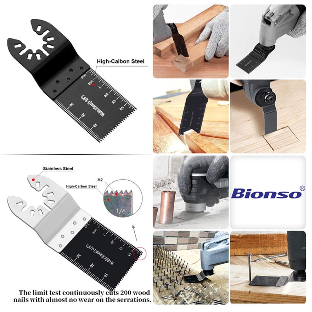 Outils de réparation pour bois, métal et plastique, lames de scie à oscillation 22 pièces