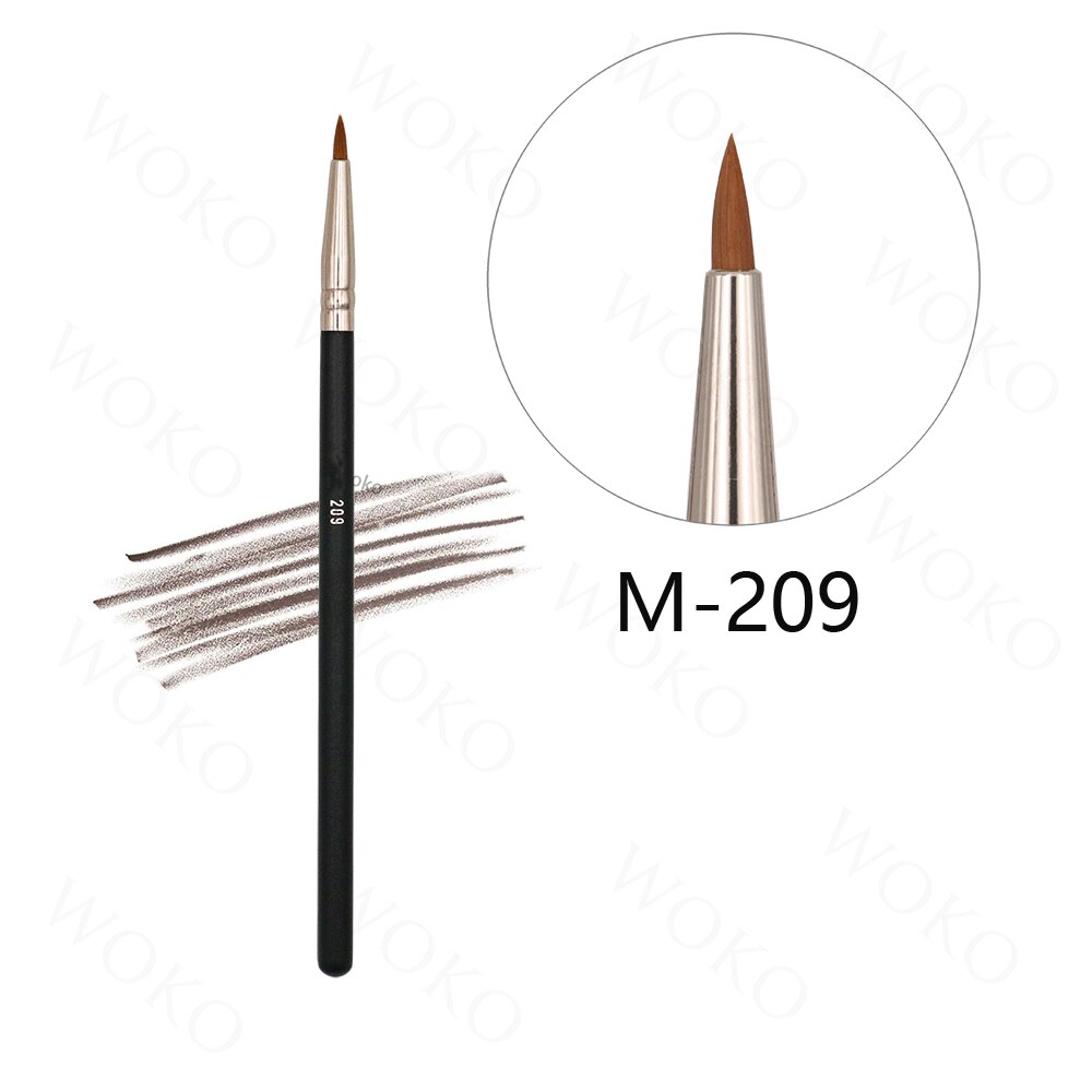 M209 Eyeliner Borstel Precisie Eyeliner Borstels Dunne Eyeliner Borstel Gel Vloeibare Eyeliner Oog Make-Up Tools