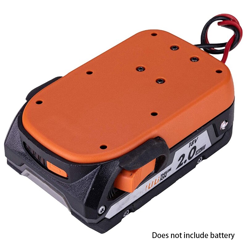 Power Wheels Adapter for Ridgid AEG 18V Hyper Li-Ion Battery Dock Power Connector Rigid 12 Gauge Robotics