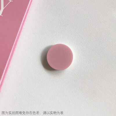 Universal Solid Color Round Airbag Bracket Expanding Stand Grip Mobile Phone Finger Holder For iPhone Samsung Huawei Support: Pink