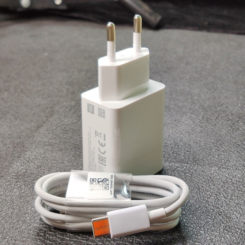 Originele xiaomi snellader  qc 3.0 snellaadstroomadapter usb-c-kabel voor 9t  a2 a3 9 se 18w 3 8 7