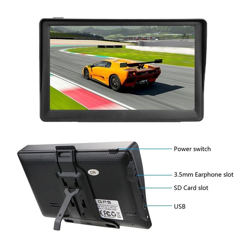 7 Inch GPS Navigator HD LCD Display Touch Control Smart Voice Turn Direction Guidance for Car GPS Navigator