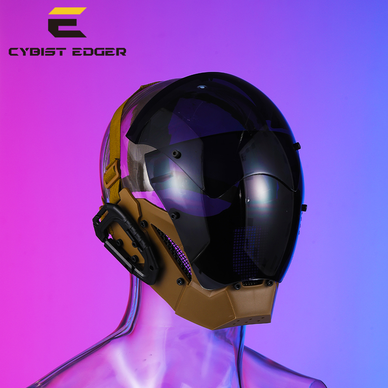 Cosplay-maske standard rollespill cyberfuture futuristisk kul cqb-beskyttelsesmasker med hodedeksel til voksenfest