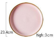 European Tableware Set Plate Nordic Style plate dinnerware Porcelain tableware set Cutlery set Dinnerware Set dinner service: G