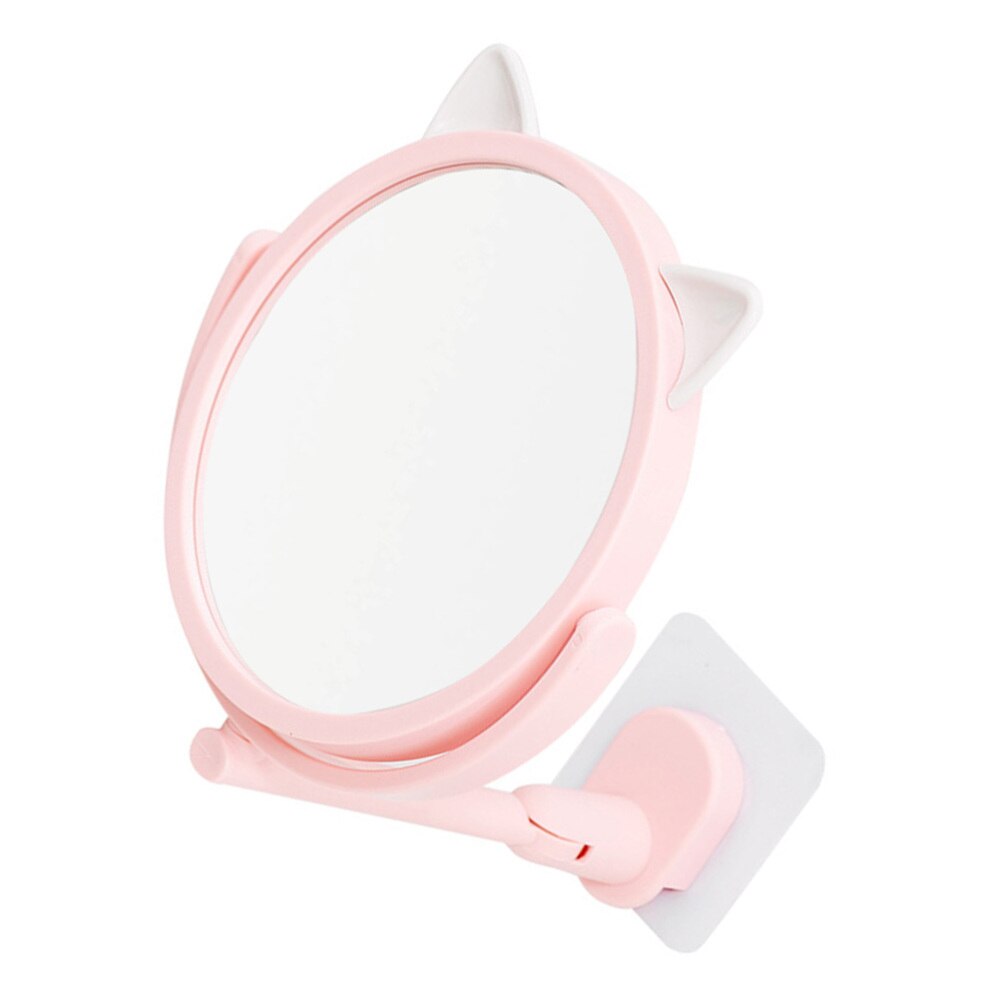 Wall-mounted Small Mirror Folding Mirror Angle Adjustable Cosmetic Mirror