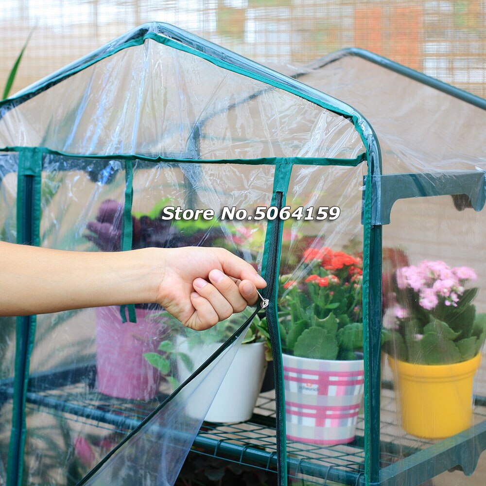 Four Floors Green Household Plant Greenhouse Mini Garden Warm Room PVC Garden Warm Room 69x49x160cm