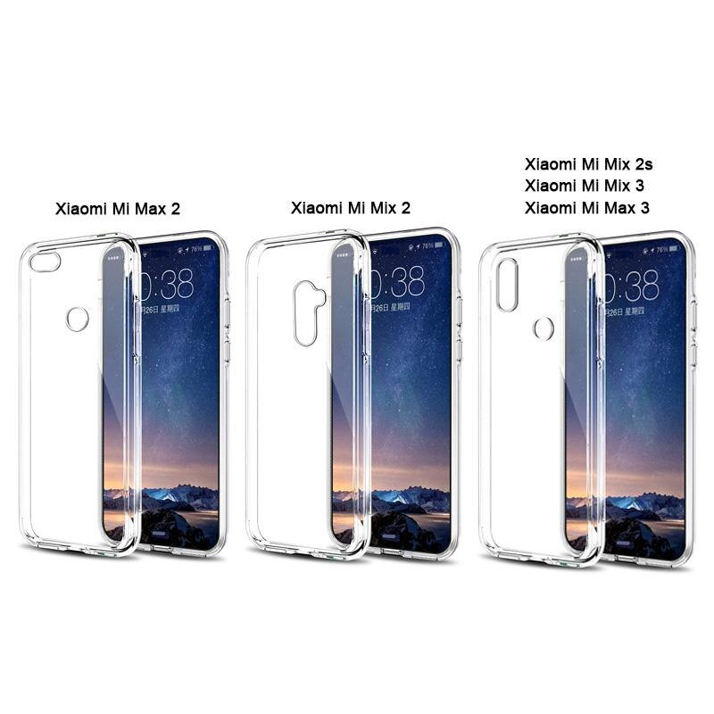 Ultra Thin Clear Transparent Soft TPU Case For Xiaomi Mi Mix 3 2 2s Max 3 2 Phone Case Cover