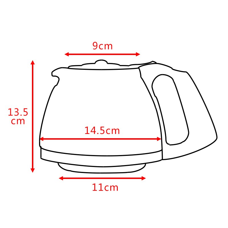 Coffee Maker Glass Jug for BOSCH CM-829H Coffee Maker Spare Parts Accessories