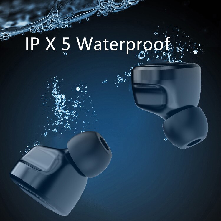 Tws Bluetooth 5.0 Koptelefoon Draadloze Koptelefoon Stereo Sport Waterdichte Oordopjes Headsets Oordopjes Mini Waterdichte Headset