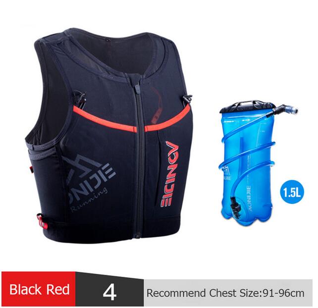 AONIJIE-Mochila deportiva de secado rápido, chaleco de hidratación con cremallera para senderismo, correr, Maratón, 10L