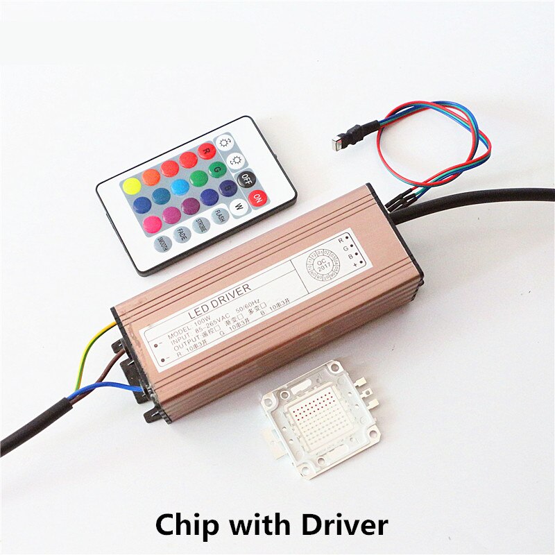 10W 20W 30W 50W 100W RGB Chip Light And Waterproof IP66 LED Driver Power Supply Adapter Transformer Remote Control AC85-265V: Blue / 24V