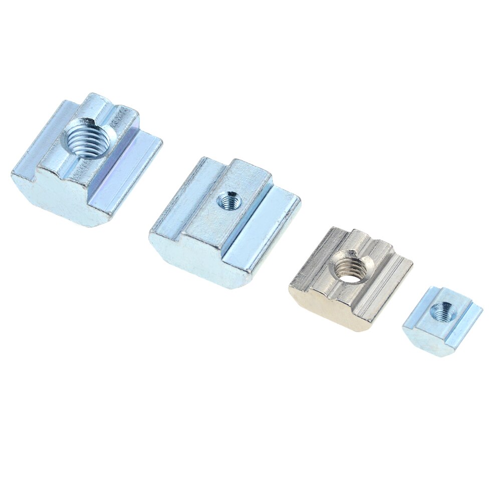 T Sliding Moer Blok Vierkante Moeren Zink Gecoate Plaat Aluminium Voor EU Standaard Aluminium Profiel Sleuf voor Kossel DIY CNC