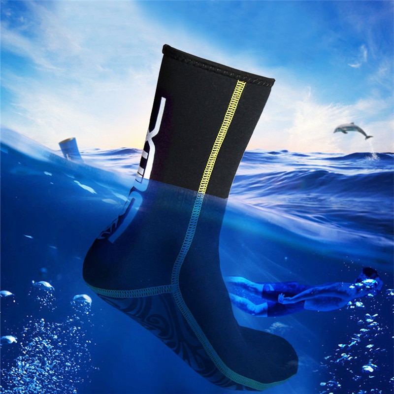 Slinx dykstrumpor 3mm nylon snorkel halkfria simfötter strumpor badstrumpa vinter varm pool män kvinna vuxna märke 1 par
