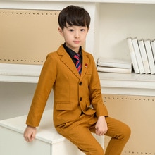 Blume Jungen Hochzeit Kleid freundlicher Gastgeber Blazer Hosen 2 stücke Kleidung einstellen freundlicher Party Klavier Tanz Leistung zeremonie Kostüm