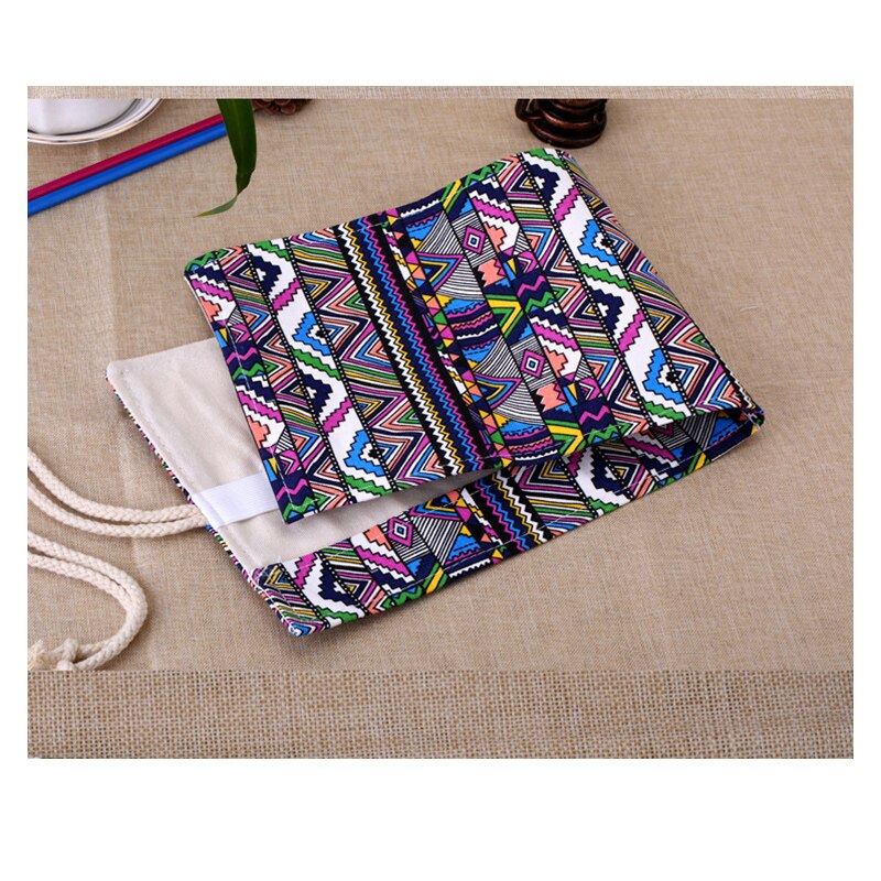 12/24/36/48/72/108 Roll School Etui Canvas Etui Make-Up Borstel pen Pouch Wrap Roll Schilderen Briefpapier