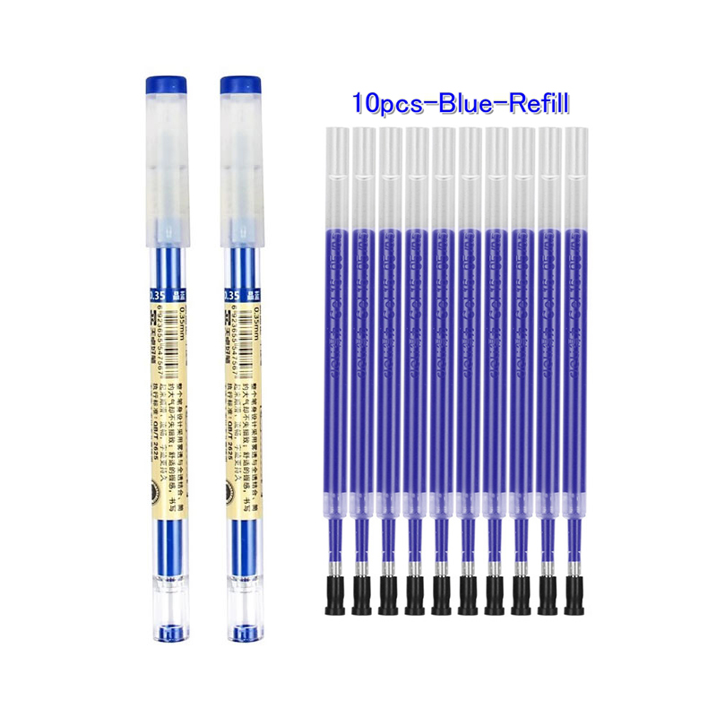 Gel Stifte 0,35mm verrotten/Schwarz/Blau Tinte einstellen Minen Stange Gel Stift Für Griff Marker Schule Büro schreibwaren Schüler Schreibwaren: Orange