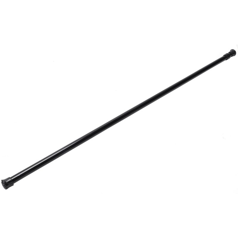 Extendable Telescopic Spring Loaded Net Voile Tension Curtain Rail Pole Rods,70~120cm,Black