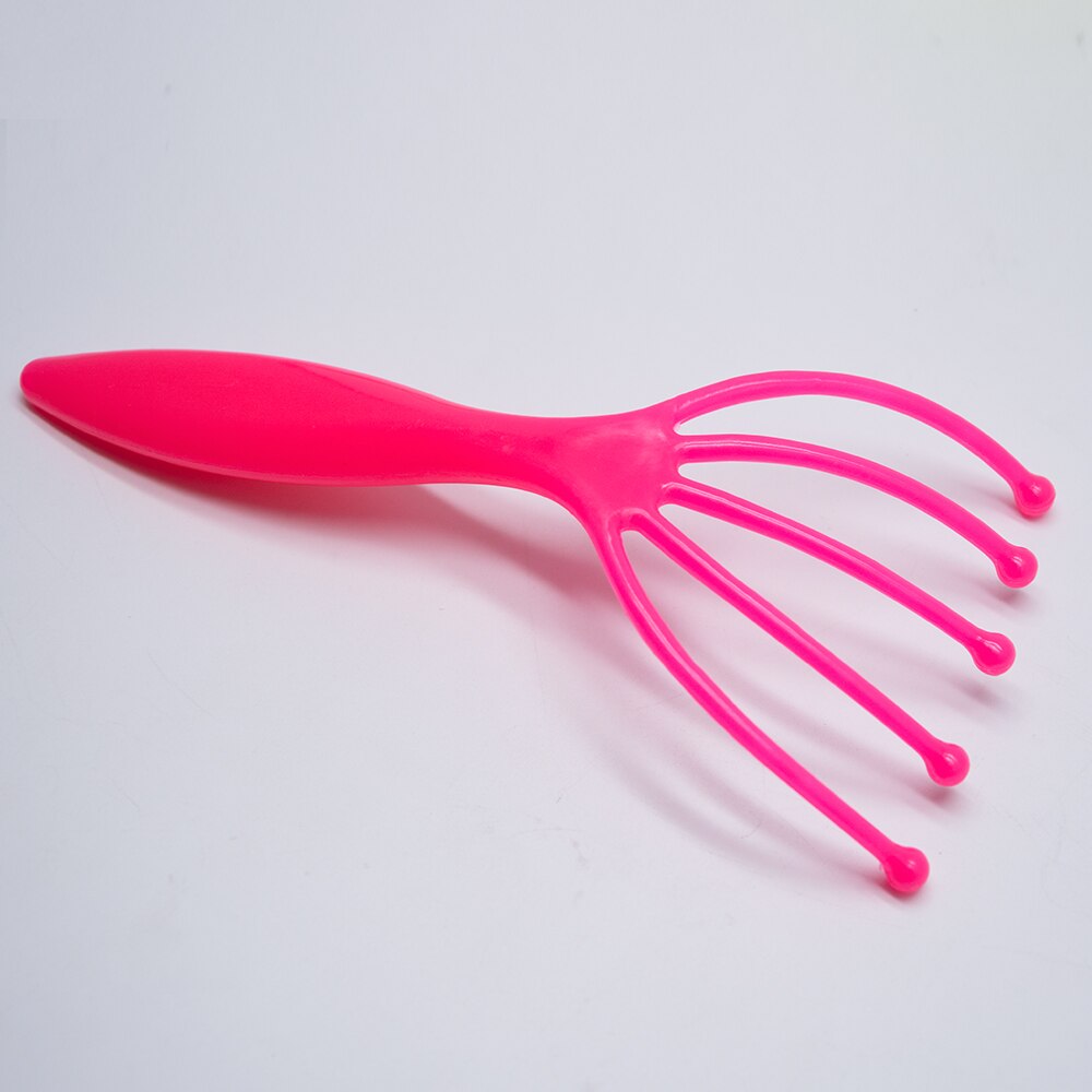 1Pcs Vijf Vinger Relax Massager Hoofd Haar Held Spa Hoofdhuid Hals Stress Release Hoofd Arts Staal Bal Massage Ontspanning c1559
