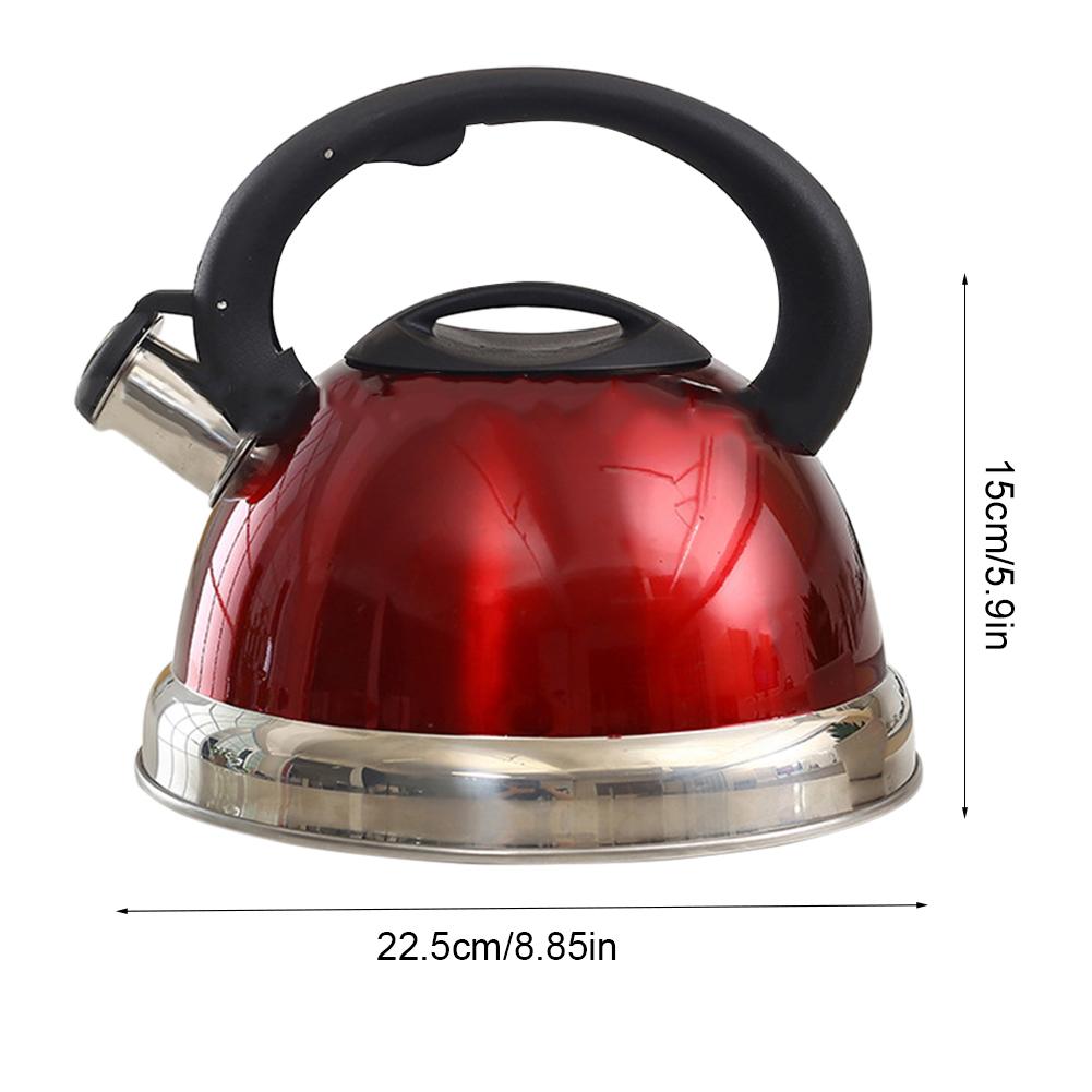 3L Kettle Teapot Stainless Steel Whistling Tea Kettle Tea Pot With Heat-Proof Handle Large Capacity Kitchen Gadgets Cooking Tool: Default Title