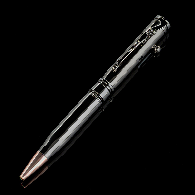 1pc Luxury Heavy Feel Metal Ballpoint Pens School Business Office Signature Roller Pen Writing Student Stationery Supplies: PURPLE