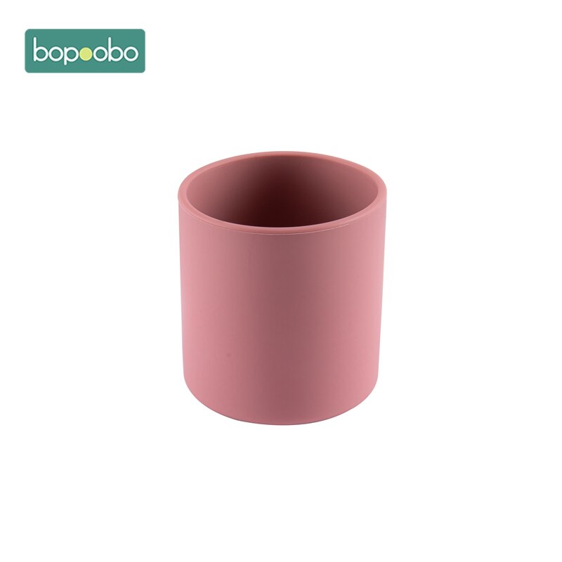 10 stuks baby siliconen beker voedselveilige siliconen voedingsbeker baby peuter kinderen servies drinkbeker bpa-vrij hittebestendig: Leren poederbeker