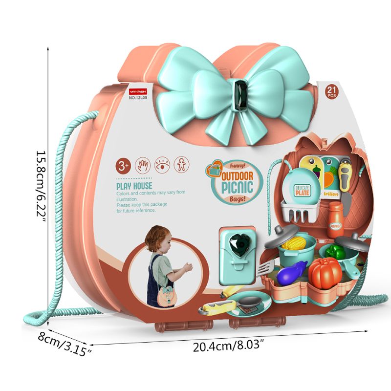 Children Simulation Tableware Tools Role Pretend Girls Play House Toys Set