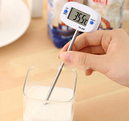 Lcd digitalt kjøkken termometer sonde matte kjøtt bbq matlagingsvæske, kjøtt, melk, matte, mamma, bbq termometer melk temperatur mete