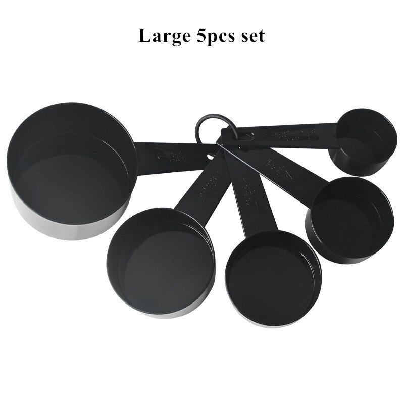 Cuillères de mesure pour la cuisine, cuillère à thé, à café, à sucre, tasses de mesure pour la farine, ustensiles de cuisine 10 pièces/ensemble: L 5pcs set