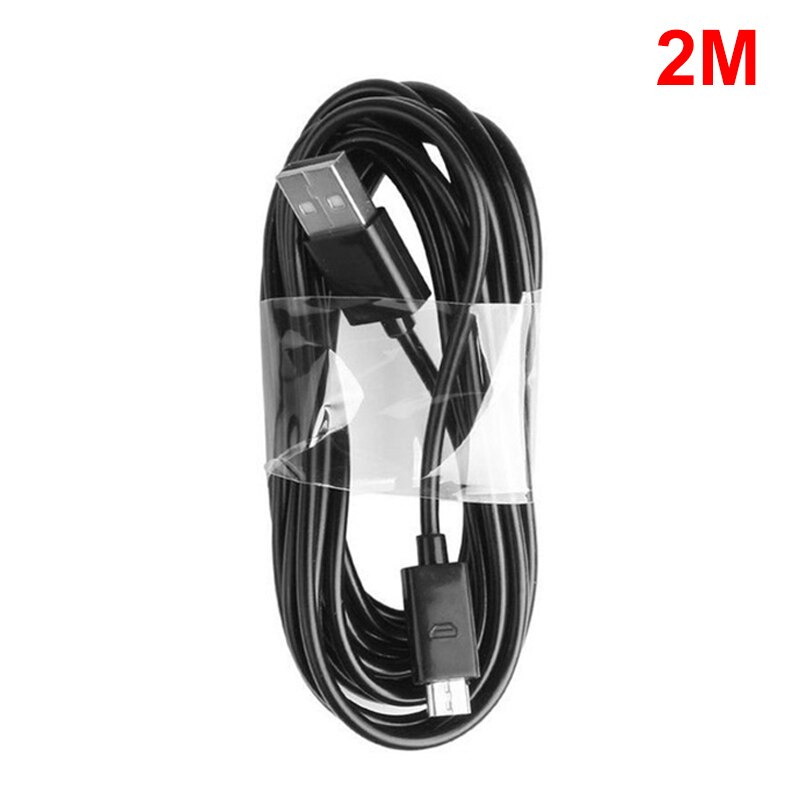 Micro USB Data Cable Charging For Android Phones Long Parachute Cord 1m /1.5m/ 2m Micro USB Port For Microphone Data Cables: black 2m