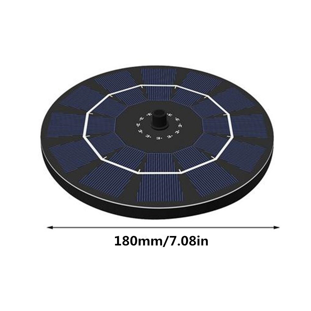 6V 2.5W Solar Power Water Fountain Outdoor Park Pond Swimming Pool Solar Fountain 6-Nozzle Rechargeable Water Fountain Pump