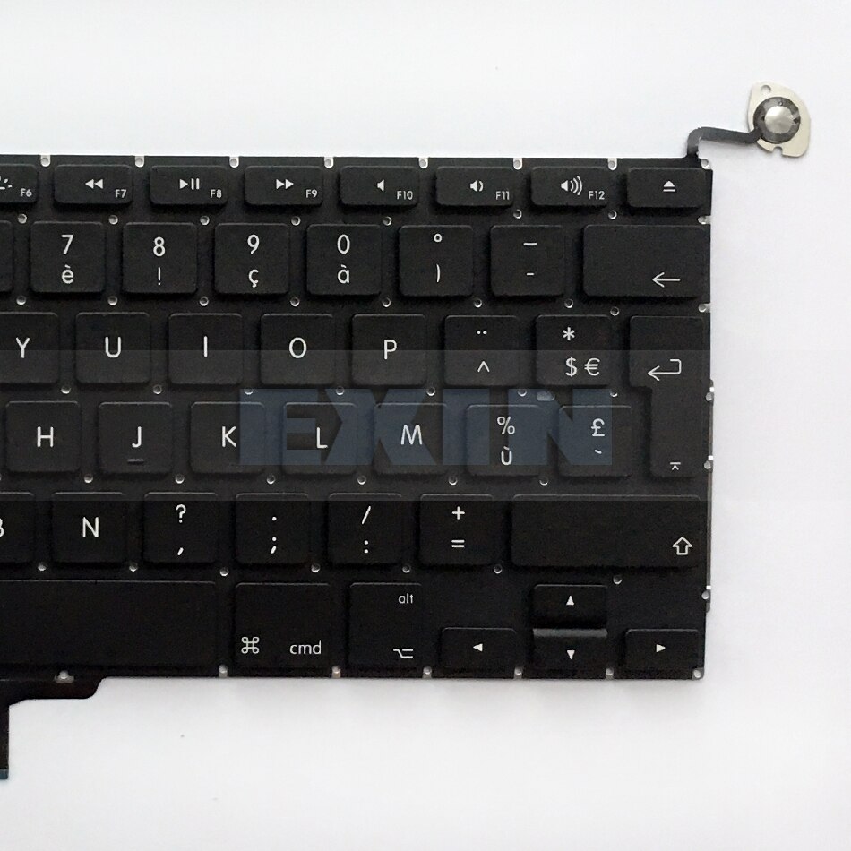 OEM voor Macbook Pro 13 "A1278 FR Frans Keyboard Franse AZERTY Layout + Backlight Backlit + Schroeven Jaar