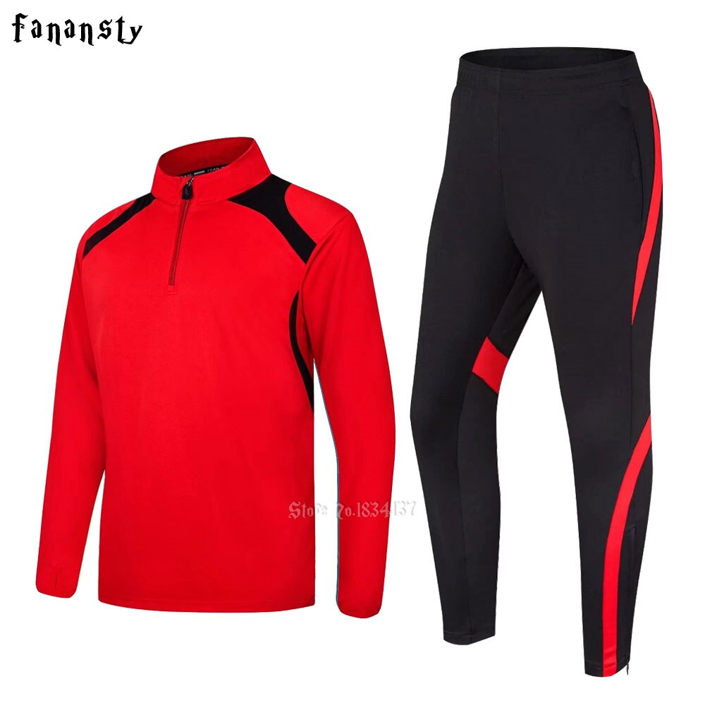 Men sportswear football training suits soccer tracksuits adult long sleeve football uniform sports kit