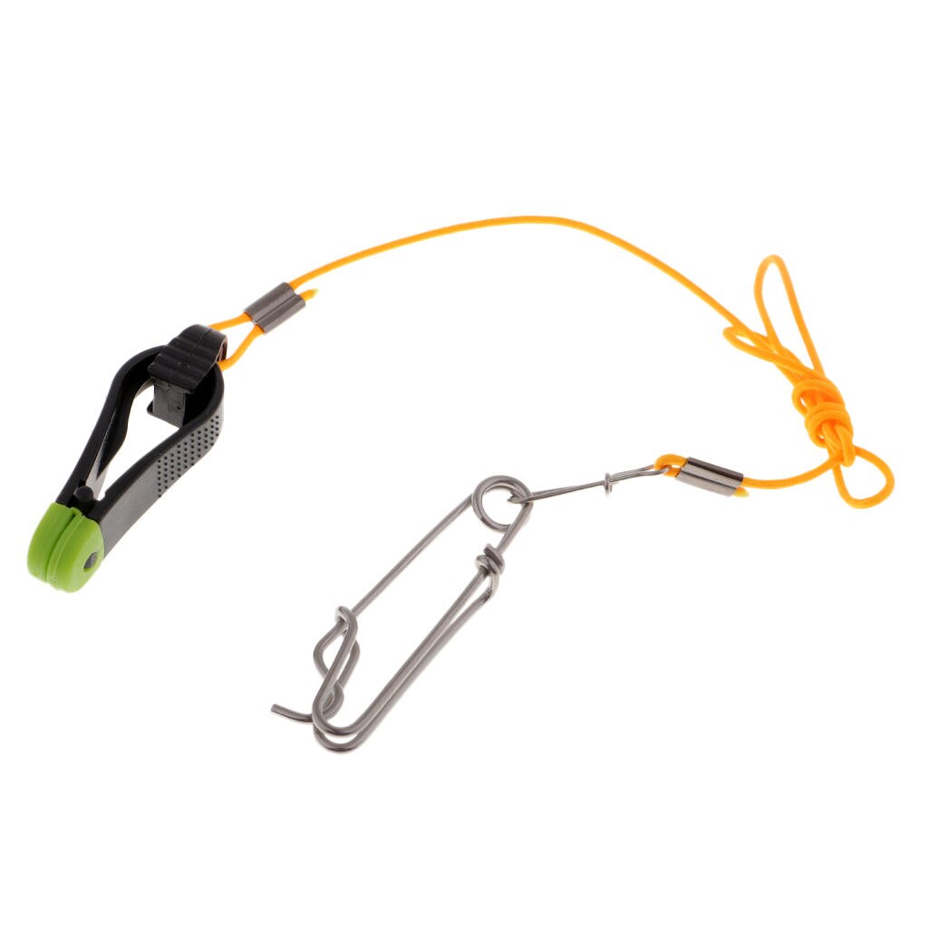 Power Grip Plus Downrigger Line Release Stacker Clips with 17" Leader &amp; Long Line Snaps