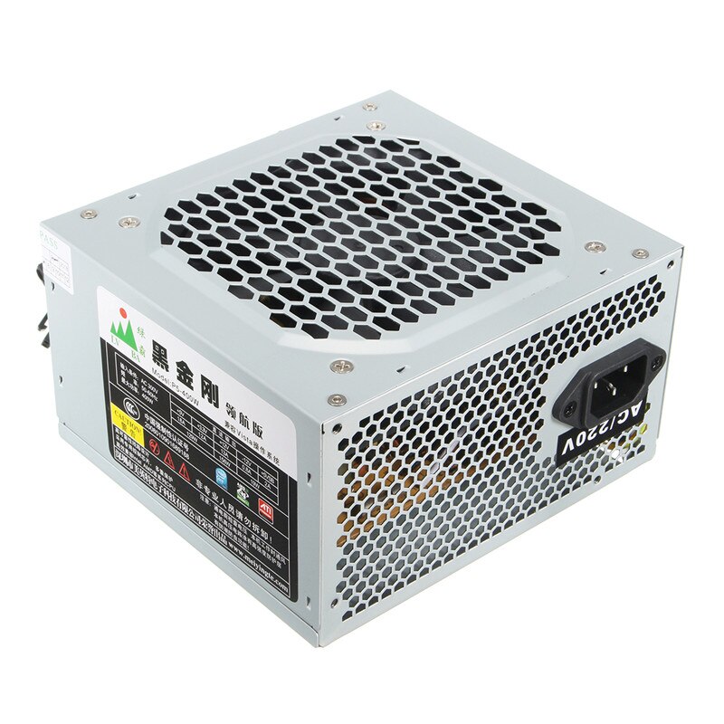 PC Computer Power Supply Computer PC CPU Power Supply 20+4-pin 120mm Fans ATX PCIE w/ SATA