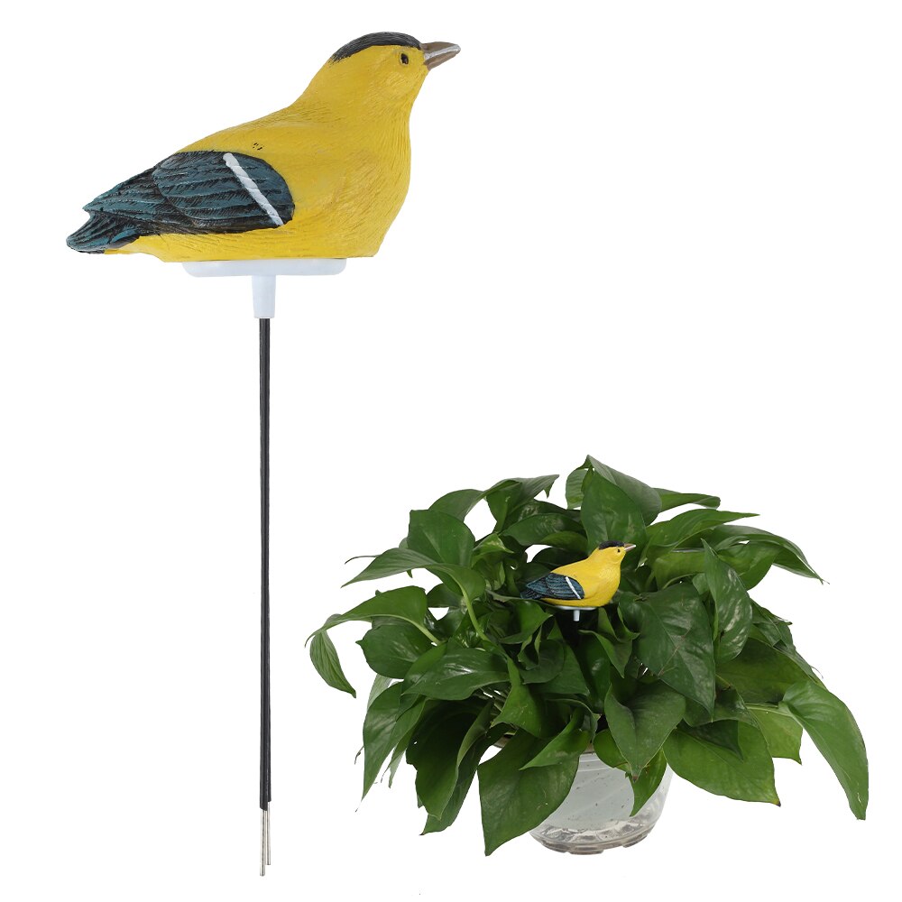 Updated Automatic Soil Moisture Tester Detector Bird Shape Needle Soil Humidity Meter Hydrometer Soil Water Moisture Sensor: Yellow