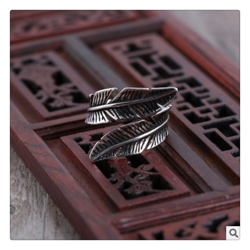 Persoonlijkheid Bohemian Vintage Veer Ringen Voor Vrouwen Mannen Vintage Ringen Gothic Sieraden Valentines