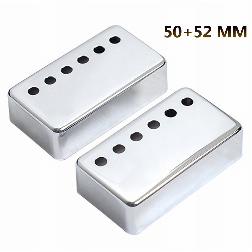 Gitara elektryczna Humbucker ulec poprawie okładki 50 + 52mm Epiphone styl LP gitara elektryczna złoty/srebrny/czarny: 50-52 srebro