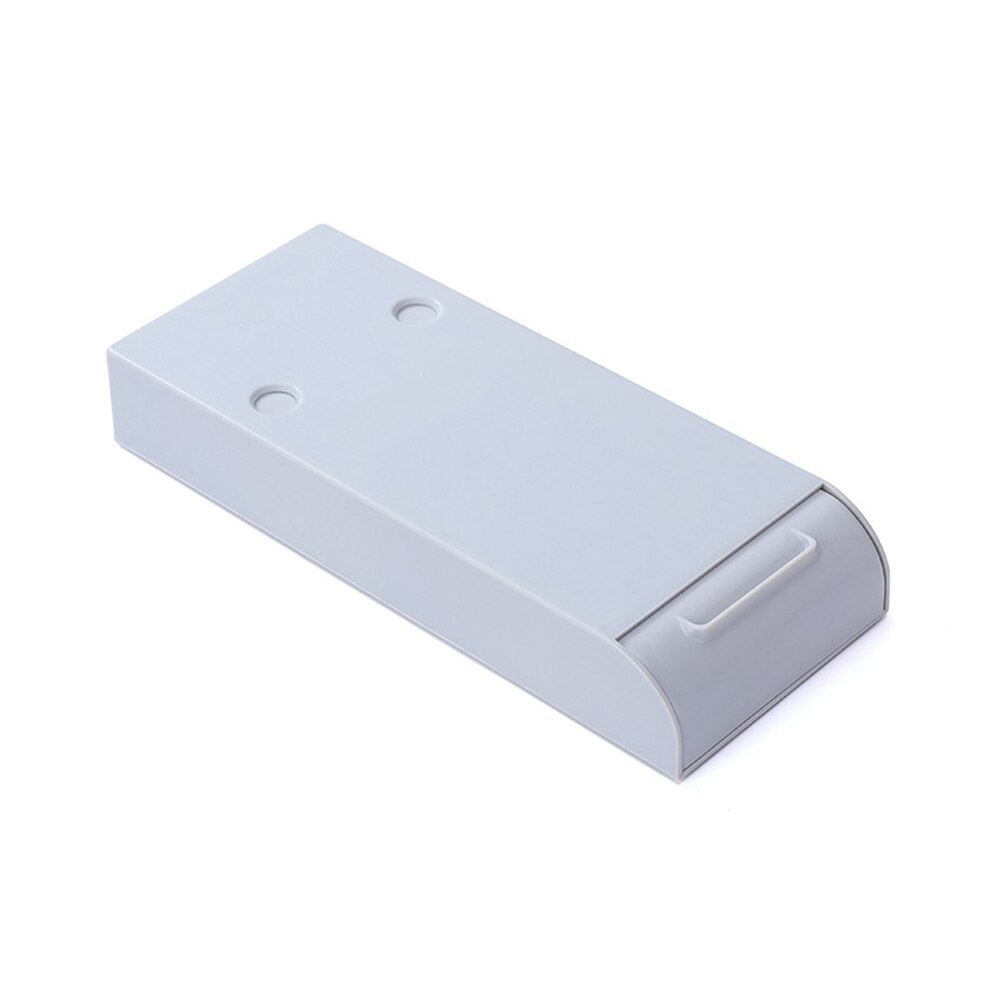 Self-Adhesive Storage Drawer Under Desk Pencil Tray Remote Control Key Mask Hidden Organizer Storage Box Holder Case Space Saver: Gray / 22.3x13.5x3.5cm