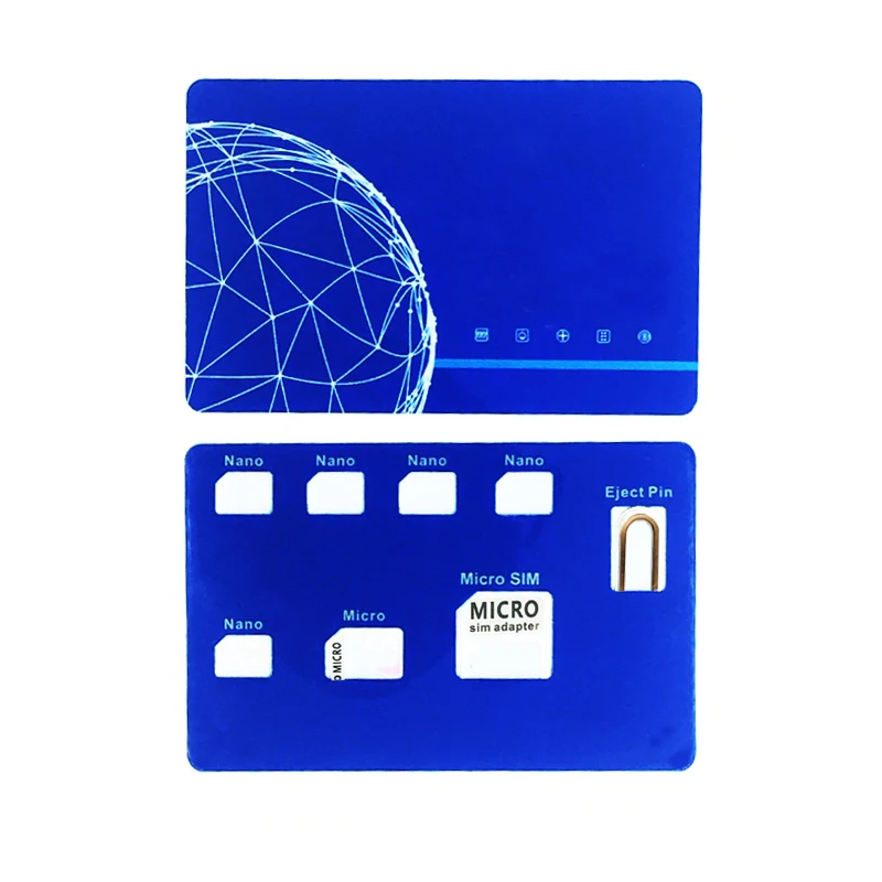 Nano SIM Card Holder Case with Card Adapter Set & Phone Pin Needle & Converter Set for Nano Micro Card