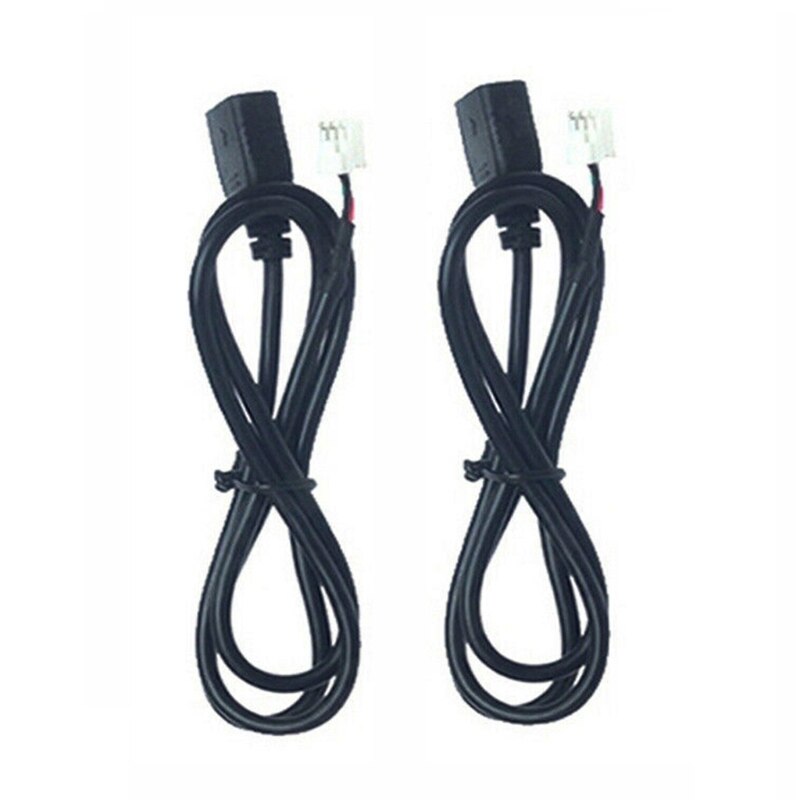 Conector de cable USB para Radio estéreo de coche, adaptador USB de 1M, 4 pines + 6 pines, 2 unidades, W91F