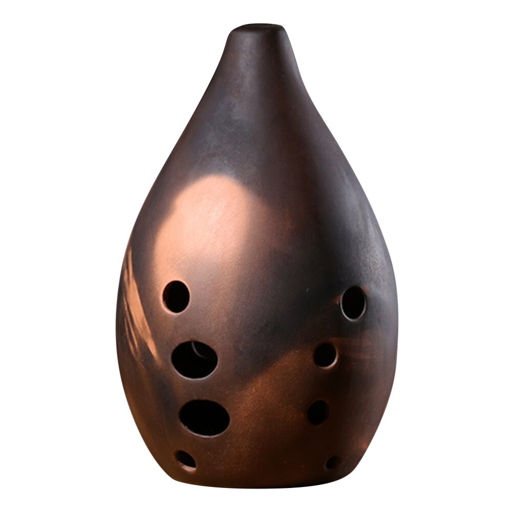 Flauta China , instrumento Xun de 10 agujeros, Ocarina de cerámica, instrumento de música antigua para artistas principiantes, 1 ud.: Assorted Color 3