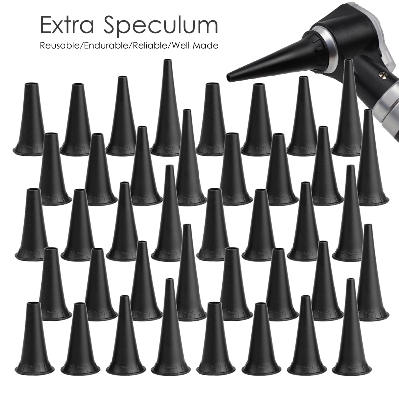 2.4/3/4/5 Mm Medische Herbruikbare Volwassen Kind Non Disposabe Speculum Otoscoop Tip Accessoire Set Nozzle specula Kegels Vervanging