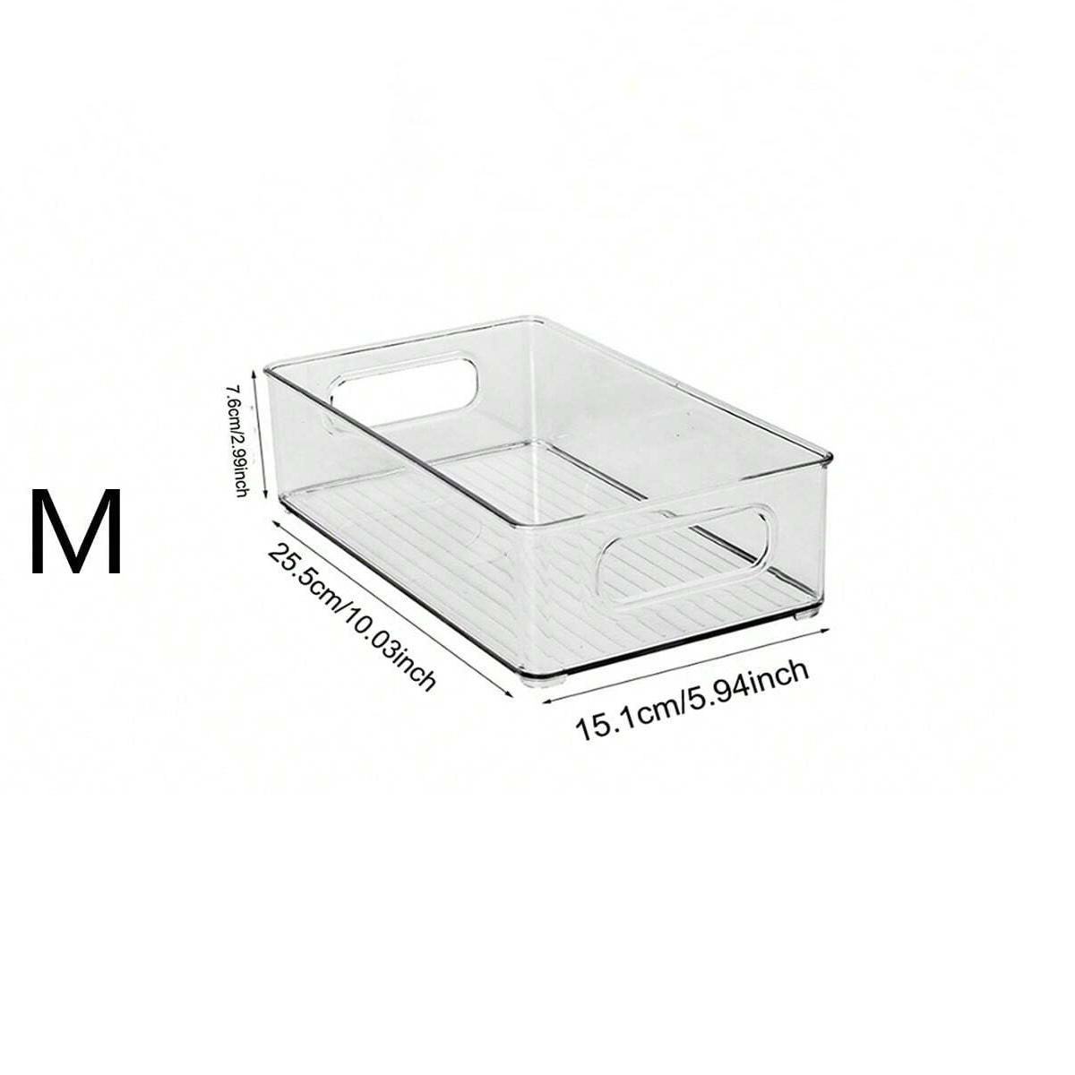 Box with Hand Kitchen Accessor Refrigerator Food Storage Container Refrigerator Organizer Bins Stackable Fridge Food Storage: Deep Green