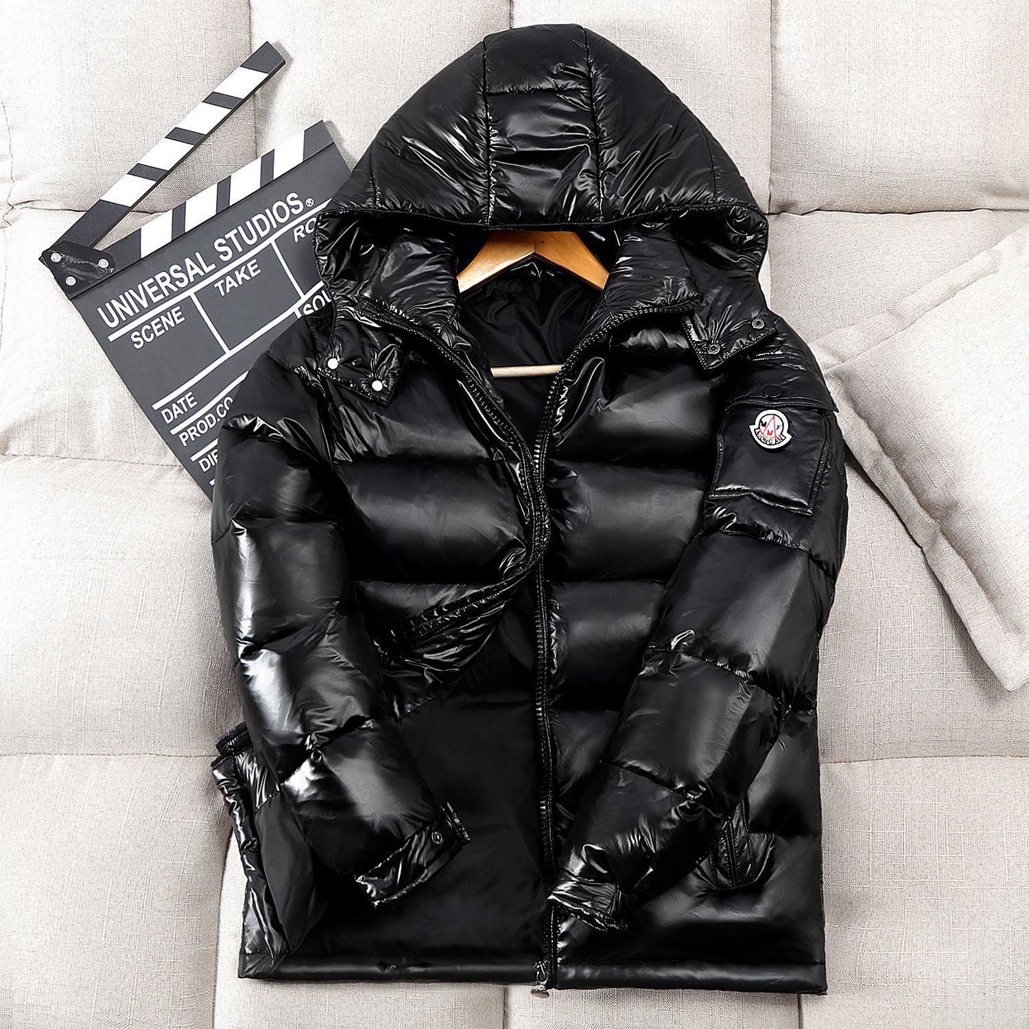 Parkas d'hiver -30 degrés pour hommes, veste parka en duvet de canard 90%  , veste brillante pour hommes, coupe-vent à capuche, épais et chaud, vêtements d'extérieur pour couple: Noir / Xxxl