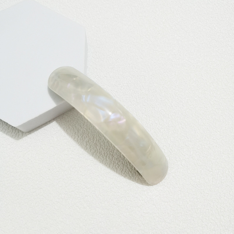 Clip de acetato con estampado Vintage para mujer, pasador colorido geométrico , Horquilla automática, accesorios para el cabello,: Azul